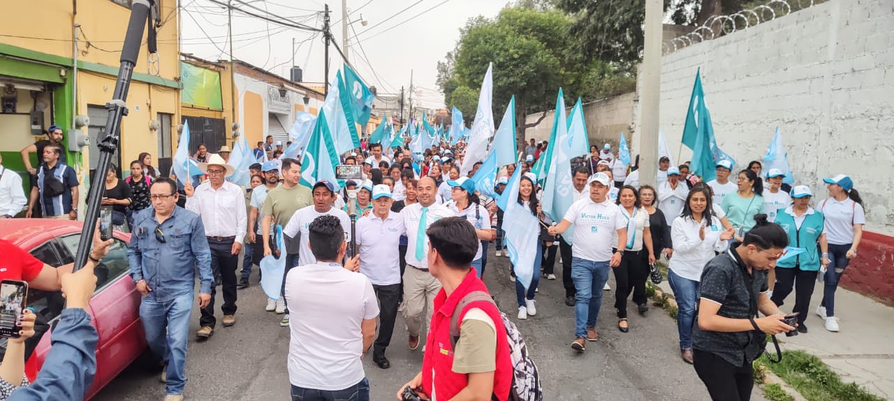 Éxito rotundo en arranque de campaña de Victor Hugo Fuentes, candidato a presidente municipal de Huamantla por Nueva Alianza